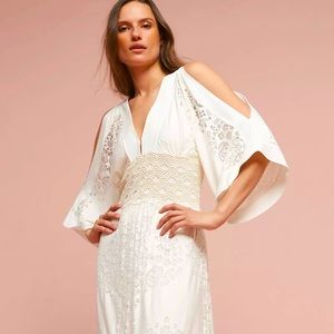 Anthropologie Solana Dress, size 16 cream